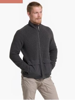 Vuori Idyllwild Full-Zip Sherpa Jacket - Charcoal